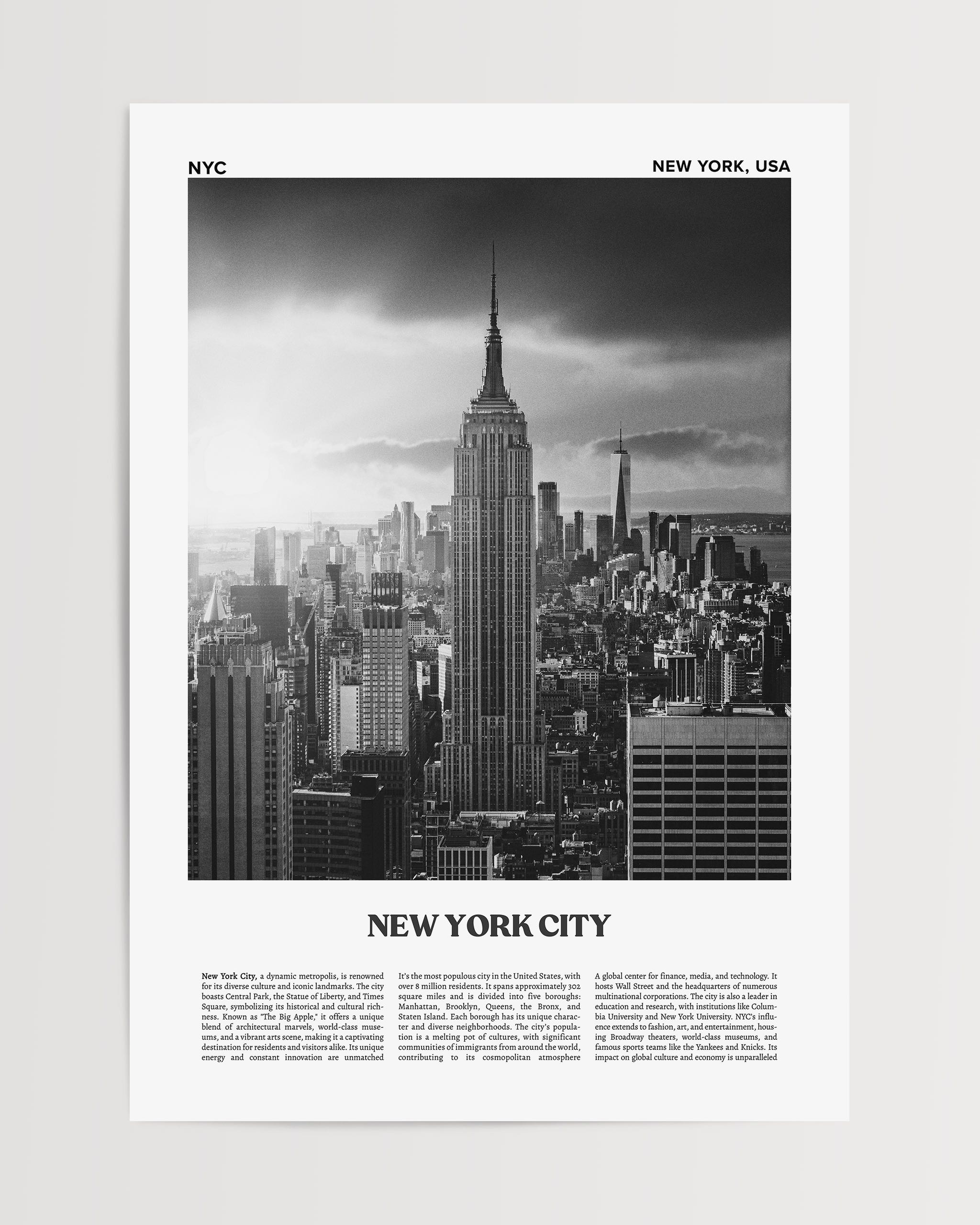 New York City No.1-psoter-wall_art-decor-The Poster Square